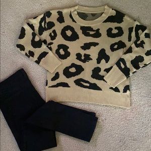 Leopard print sweater